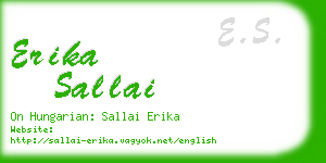 erika sallai business card